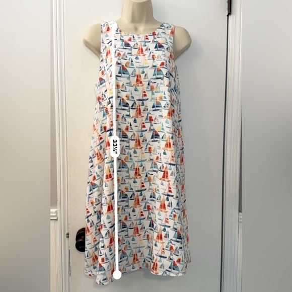 Hatley Nautical Sailboat Print Sundress, Size Small Petite (SP) - Picture 9 of 9